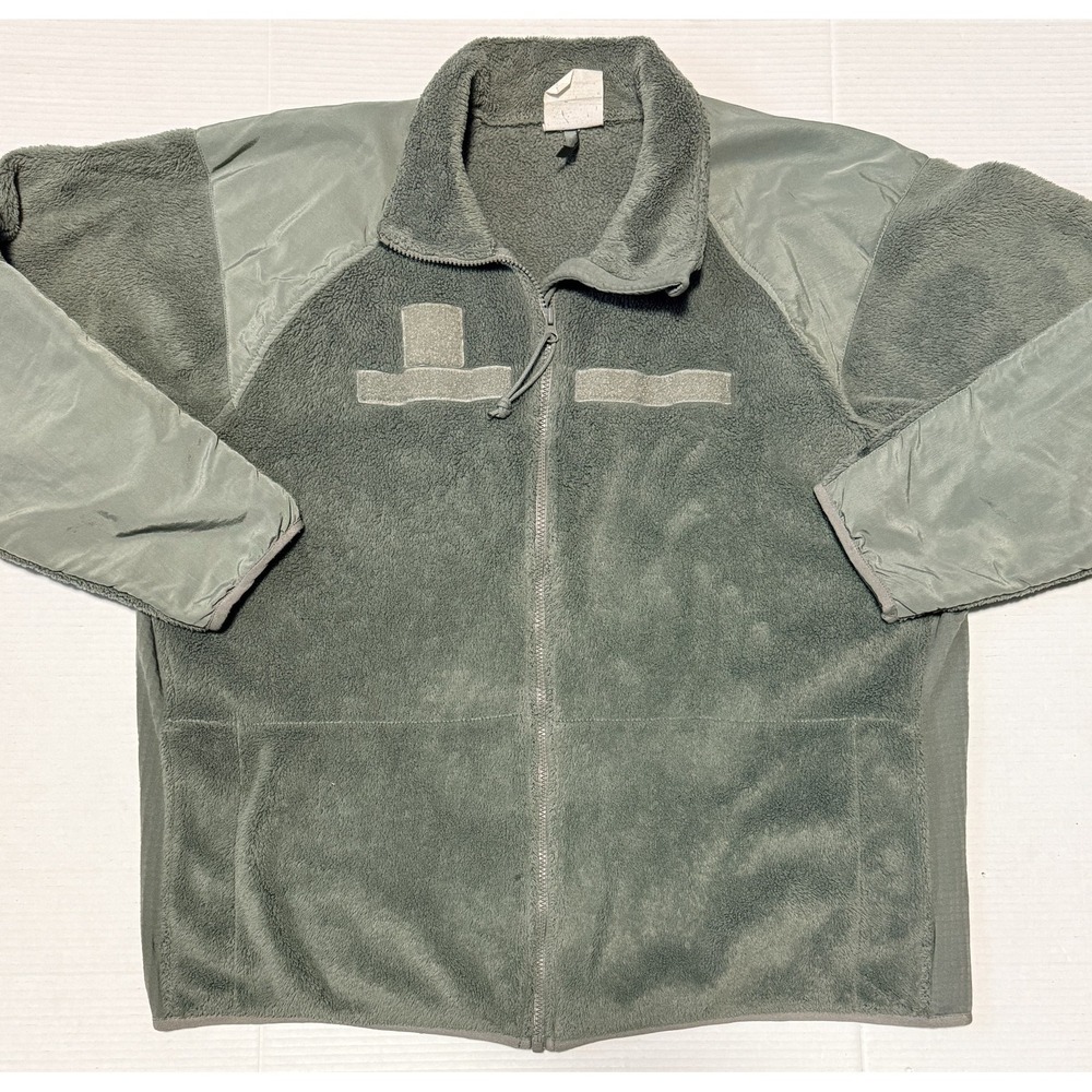 PECKHAM Sage Green‎ Fleece Cold Weather GEN III Military Jacket Men X-Large Long